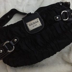GUESS Black purse with silver details